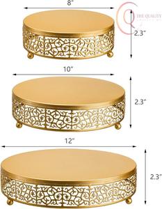 Support à gâteau en métal décoratif avec une construction solide, idéal pour les boulanger professionnels et les cuisines domestiques - Product Image 4