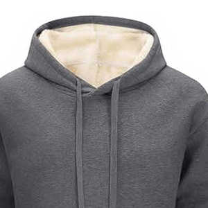 Sudadera con Capucha Gruesa de Forro Polar para Hombre, Sudadera con Capucha de Invierno, Abrigo Cálido de Terciopelo, Manga Larga, Jersey Sólido - Product Image 6
