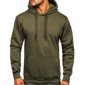 Pull à capuche vert forêt pour homme, taille L, saison hivernale - Product Image 4