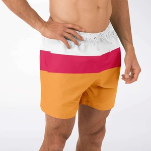 กางเกงขาสั้นลำลองผ้าฝ้าย 100% สำหรับผู้ชาย สวมใส่สบาย ทนทาน เอวกลาง ลายเรียบ ระบายอากาศได้ดี แห้งเร็ว มีเชือกผูก - Product Image 1