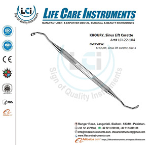 Ensemble de curettes pour sinus Ensemble de 9 pièces en acier inoxydable de haute qualité par Life Care Instruments - Product Image 5