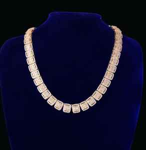 เครื่องประดับลำตัวแบบโซ่ประดับสไตล์บาแกตประกายระยิบระยับสุดหรูสำหรับงานหมั้นงานแต่งงานหรือของขวัญ - Product Image 3