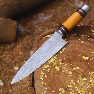 Couteau de chef en acier Damas de qualité supérieure fait à la main, ultra-affûté, parfait pour la cuisine et les cadeaux, motif d'échelle en acier Damas - Product Image 2