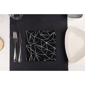 Tovaglioli Neri 40x40cm 70gsm con Stampa Originale 600pz B2B - Product Image 2