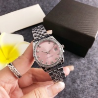 Montre à quartz personnalisée avec logo, boîtier en alliage tendance, bracelet en acier inoxydable, cadran de 38 mm, bracelet de 20 mm, aiguilles lumineuses, étanche