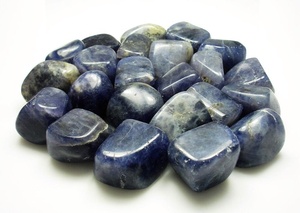 Pierre de haute qualité dégringolé bleu iolite galet vernis cristal dégringolé guérison en vrac agate pierre précieuse dégringolé sculpté en gros - Product Image 2