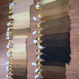 COLOR PELO A GRANEL Hermosas y de alta calidad Extensiones de cabello liso a granel 100% cabello humano listo para enviar - Product Image 3