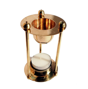 Vente en gros Brûleur à mazout de luxe fabriqué à la main en laiton doré Bakhoor encens encens bois de santal diffuseur d'aromathérapie pour usage domestique - Product Image 3