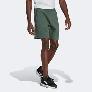 Cordón de ajuste regular en la cintura elástica 70% algodón 30% poliéster reciclado polar Verde óxido pantalones cortos deportivos - Product Image 3