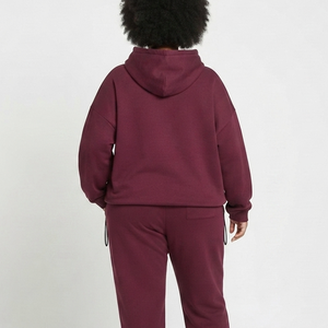 Sudadera con Capucha Oversize para Mujer con Logo Personalizado, de Moda, Lisa, para Niñas, de Color Sólido, para Invierno, Ropa de Exterior, Camisa Holgada con Capucha 2026 - Product Image 2