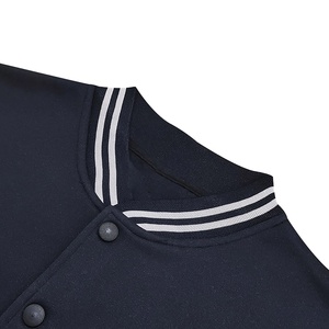 Veste de baseball en laine de haute qualité pour hommes, logo personnalisé, orange et noir, broderie sur le devant, respirante, vente en gros - Product Image 2