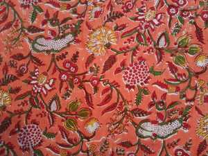 5 yardas indio hecho a mano hermoso estampado 100% tela de gasa de algodón puro, estampado de bloque de mano Bagru estampado Dabu tela, impreso Fab - Product Image 3