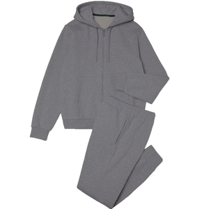 Ensemble de survêtement sportif slim fit pour homme personnalisé, 100% coton, pantalon de jogging et veste décontractés - Product Image 4