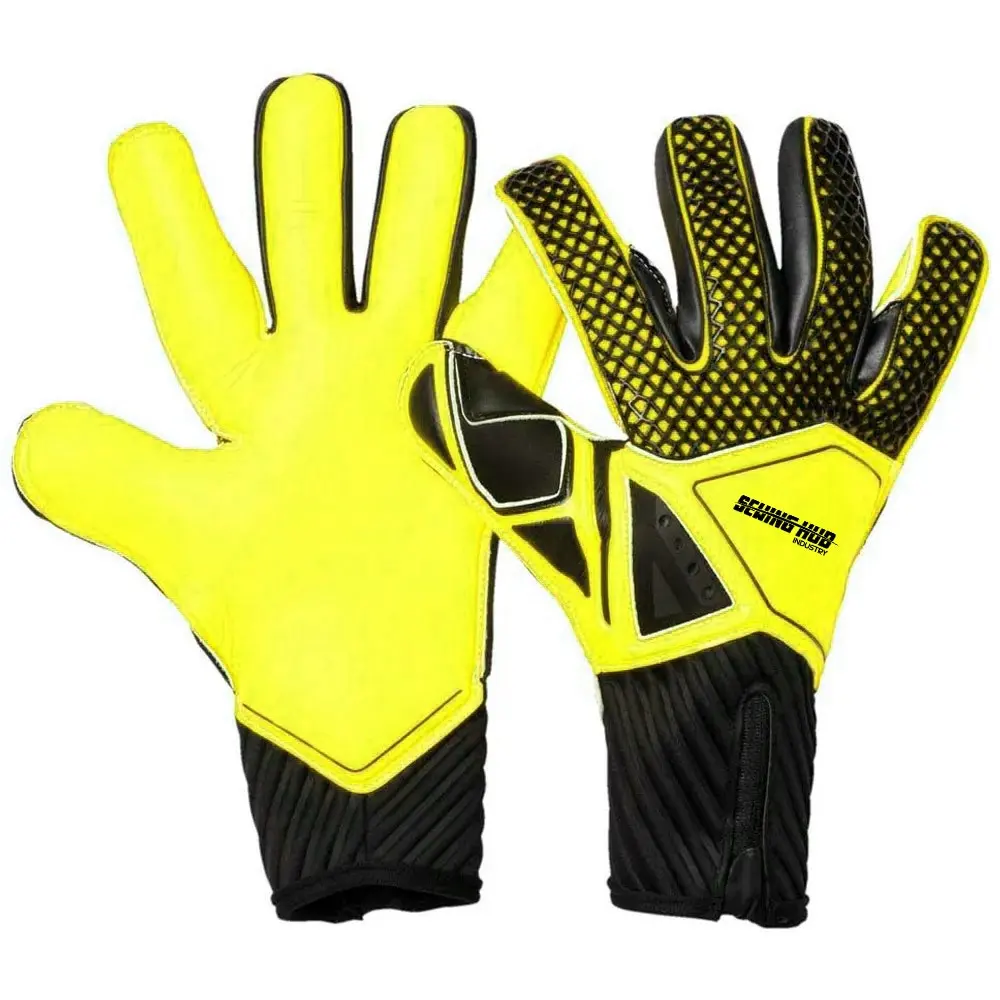 Gants de gardien de but antidérapants pour enfants Gants de football Protection des doigts Gants de gardien de but en latex épaissi