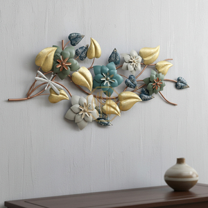 Art mural rectangulaire en métal de luxe, design contemporain, décoration artisanale traditionnelle pour salon, chambre à coucher, directement de l'usine - Product Image 6