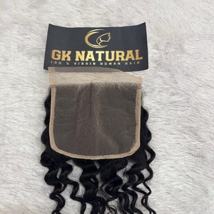 Virgin Raw Curly 6*6 Máquina de cierre Trama doble Cabello de color natural Peluca con malla frontal Procesamiento de trenzado Cabello humano de onda profunda - Product Image 6