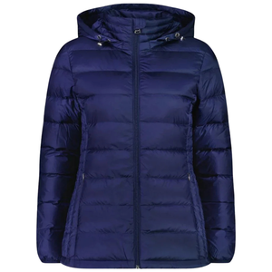 Veste matelassée pour femme, légère, coupe-vent, unie, tissée, chaude, isolée, design pratique pour les voyages, douce, confortable - Product Image 1