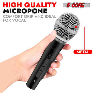 ไมโครโฟนไดนามิก 5Core XLR สำหรับคาราโอเกะ ร้องเพลงในสตูดิโอ ไมค์แบบมือถือ - Product Image 2