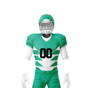 Uniforme de football américain unisexe personnalisé respirant à manches courtes 100% polyester Design et couleurs personnalisables - Product Image 4