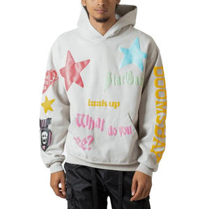 Venta al por mayor 2025 Premium 100% algodón 3D Puff impresión Sudadera con capucha logotipo personalizado Impresión digital último diseño Puffer impresión sudaderas con capucha - Product Image 3