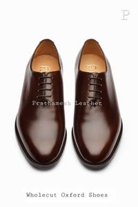 100% zapatos Oxford de cuero genuino con punta en U, punta redonda, cómodos para usos diarios, reuniones de oficina, zapatos Oxford de negocios disponibles - Product Image 3