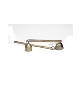 RTS nouveau Design bougie accessoires étouffeur louche personnalisé métal sans fumée bougie mèche cloche conception nouvelle tendance à la mode - Product Image 2
