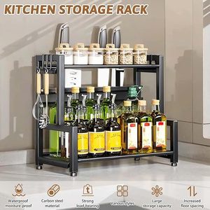 Durable Glass & Metal <b>Spice</b> <b>Rack</b> for Efficient Storage Chic Glass and Metal <b>Spice</b> <b>Rack</b> with Easy Access Design - Product Image 2
