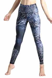 Venta al por mayor personalizado raíz para levantarse impreso Yoga Leggings cintura alta ecológico nuevo y ropa activa moda gimnasio Leggings para mujeres - Product Image 4