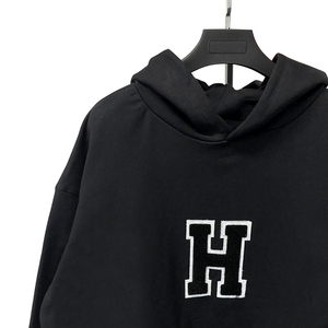 Sudaderas con capucha de chenilla bordadas personalizadas Diseño único Mezcla de algodón Sudaderas con capucha de chenilla bordadas de excelente calidad para hombres - Product Image 3