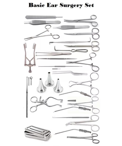 Ensemble d'instruments chirurgicaux pour l'oreille de base, acier inoxydable de haute qualité, manuel, certifié CE 2026 - Product Image 3