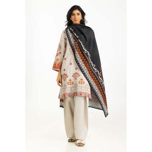 IUSTKSD-1388 Costume décontracté d'été en Khaddar imprimé 3 pièces - Product Image 2