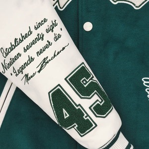 2025 haute qualité automne mode en gros blanc vestes col montant côtelé manchette ourlet solide plaine veste de sport - Product Image 3