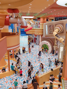 Equipo de Parque de Aventuras Interior para Niños, Muro de Escalada Transparente de Fibra de Vidrio con Sistema de Seguridad Automático, Tamaño Personalizable para Interiores - Product Image 2