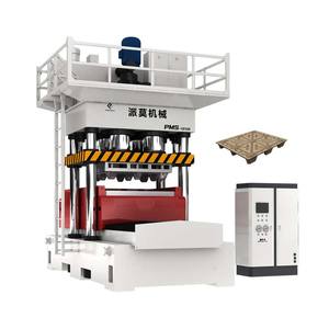 Línea de producción de paletas de madera comprimida Máquina de prensa de paletas de aserrín moldeado - Product Image 1