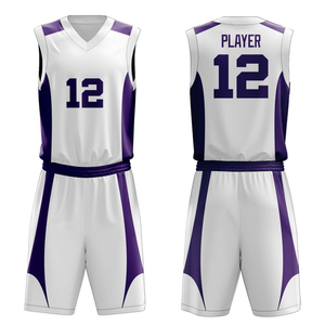 Ensemble d'uniformes de basket-ball unisexe au meilleur design avec impression couleur personnalisée, taille plus, vente en gros d'uniformes de basket-ball personnalisés pour hommes - Product Image 4
