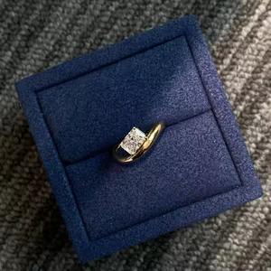 IGI Certificate 1CT Radiant Cut E VS1 Lab Grown Diamond Engagement <b>Ring</b> 14K Yellow Gold Romantic Wedding Jewelry - Product Image 6