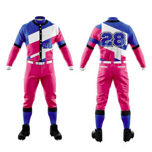 Ensemble d'uniformes de baseball par sublimation et uniformes bon marché Vêtements de conception Meilleurs vêtements de softball pour hommes Uniforme de baseball pour hommes Confortable - Product Image 1