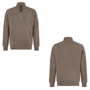 Sweats à demi-fermeture éclair de qualité supérieure pour chemise polaire pour hommes fermeture éclair quart avec col montant pull Hal Zip sweat - Product Image 3