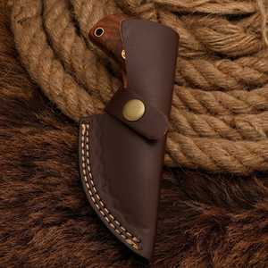 Couteau de poche pliant en acier Damas, manche en bois de rose, logo personnalisé, couteau de chasse et de camping, OEM ODM, vente en gros, garantie 3 ans, haute qualité - Product Image 5