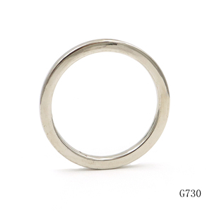 Zware vierkante O-ringen van zinklegering, vernikkeld, 35 mm, metaal - Product Image 2