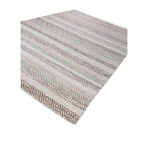 พรมขนสัตว์และใยวิสโคสสีน้ำเงินแบบทอเรียบ ลายเรขาคณิต รุ่น ADWV-13047 สำหรับใช้ในบ้าน - Product Image 2