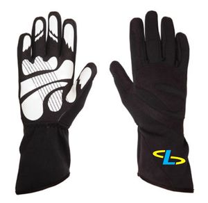 Guantes de carreras de dedos completos con logotipo personalizado Guantes de carreras de coches de alta calidad Guantes de carreras Go Kart en azul - Product Image 2
