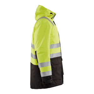 Vêtements de sécurité pour hommes, coupe-vent de chantier, softshell imperméable, veste de protection réfléchissante à fermeture éclair pour l'extérieur - Product Image 2