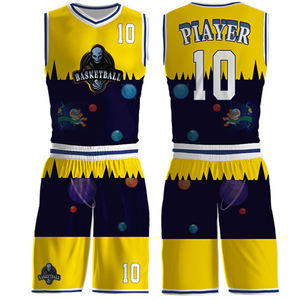 Uniforme de basket-ball personnalisé de sublimation de haute qualité maillot respirant à séchage rapide BSCI vêtements de sport en gros pour le basket-ball d'été - Product Image 3
