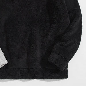 เสื้อฮู้ดผู้ชายผ้าฝ้ายแท้ 100% คุณภาพสูงจากโรงงานผู้ผลิต (OEM) ทรงปกติ สไตล์สตรีทแวร์ ตัดสี รุ่น Sharfa 2026 สำหรับฤดูหนาว - Product Image 4