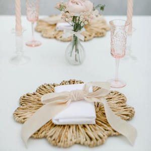 Napperon en jacinthe d'eau au Design rétro, tapis de tasse/sous-verre/accessoires de Table à manger, taille personnalisée - Product Image 4