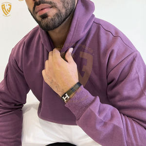 Nouveau Style haut Streetwear goutte épaule à capuche respirant poids lourd 100% coton séchage rapide goutte épaule sweats à capuche pour homme - Product Image 2