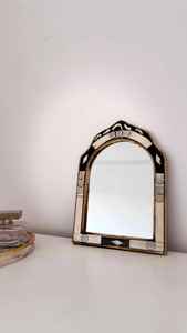 Traditional Handmade Bone Inlay Wall <b>Mirror</b> Frame, Elegant <b>Mosaic</b> Pattern Wooden <b>Mirror</b> for Home, Hotel, Resort & Villa Décor - Product Image 4