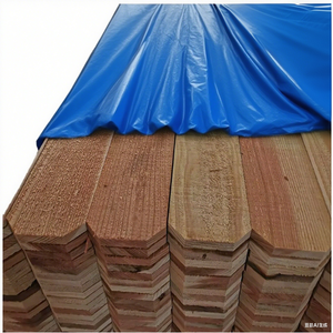 Valla de madera Piquetes Cercado de madera de cedro con oreja de perro y la lona en la parte superior - Product Image 3