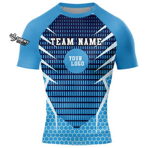 Protector de erupción de manga corta para hombre para deportes Fitness Cómodo estampado por sublimación Gimnasio y ropa de entrenamiento para correr - Product Image 5